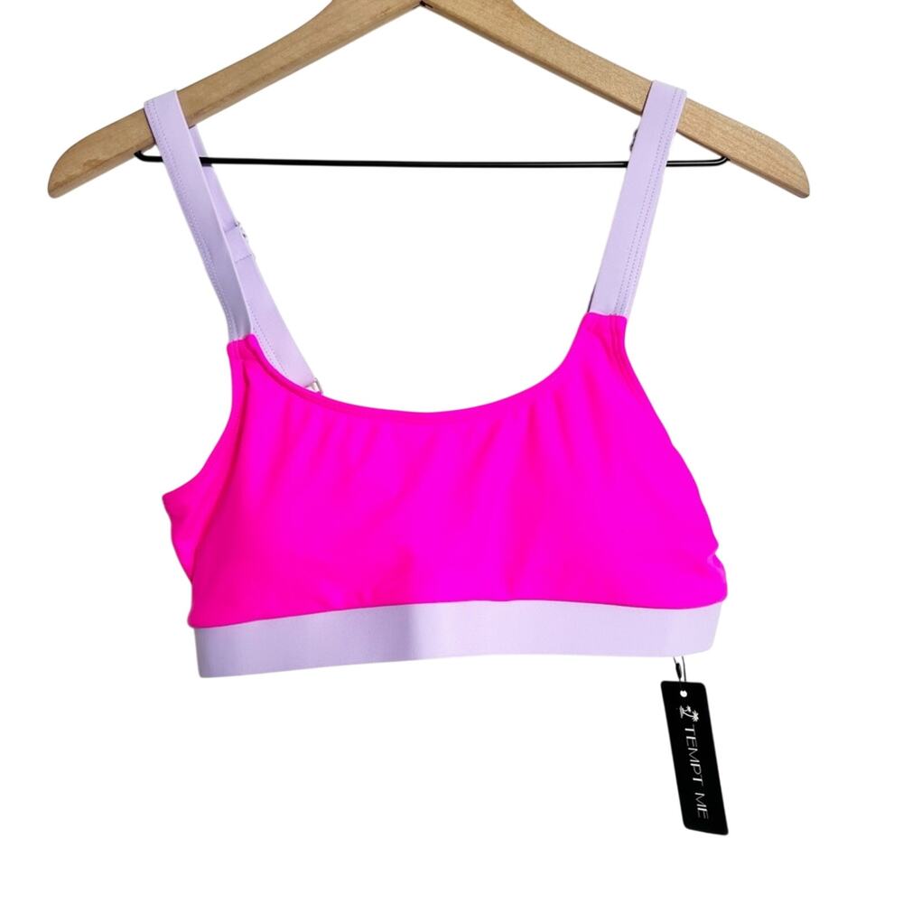 Tempt Me Purple and Pink Bikini WomenSize Large Set Brand New